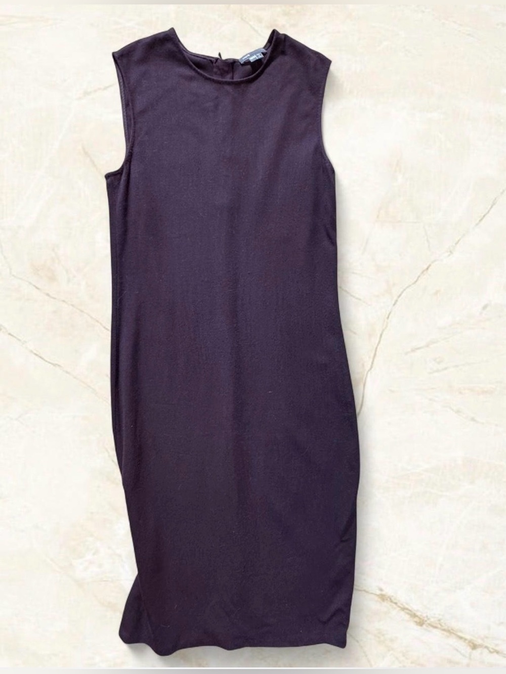 Deep Purple Academia Midi Dress Womens M  Fitted VINCE Office Cocktail Sheath